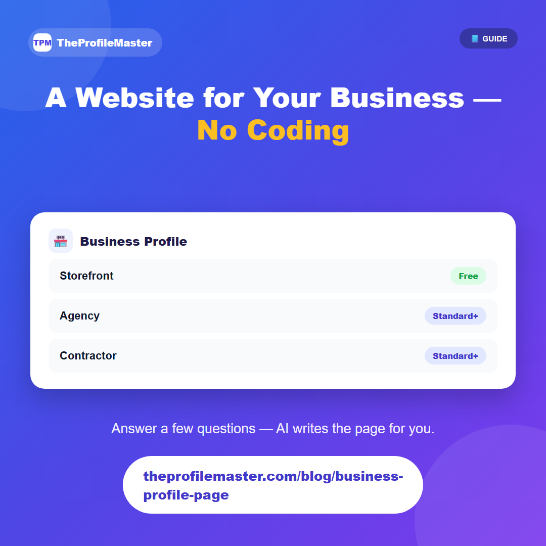 Building a Business Page for Your Small Business