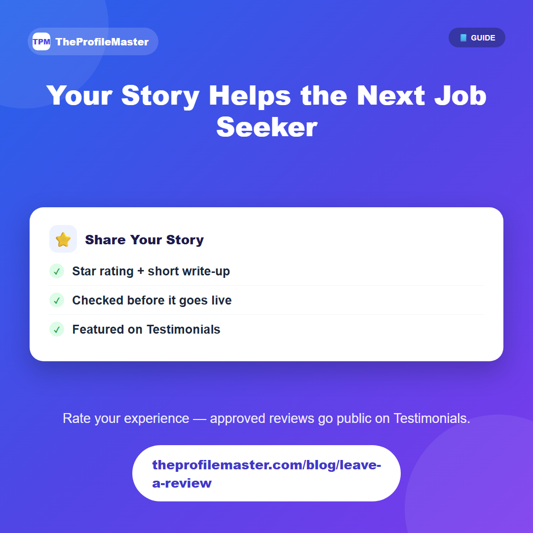 Sharing Your Success Story