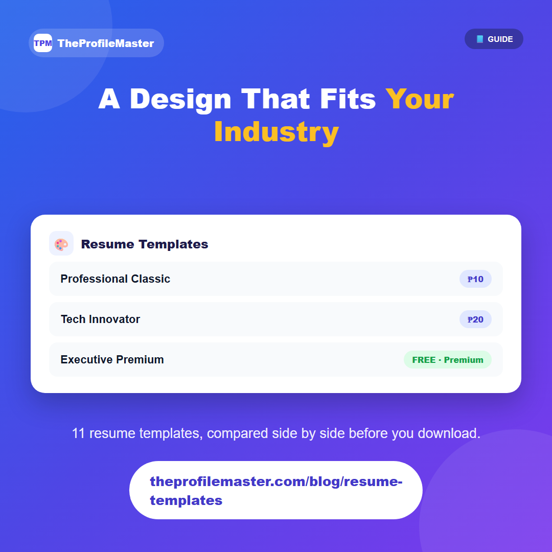 Choosing a Resume Template for Your Industry