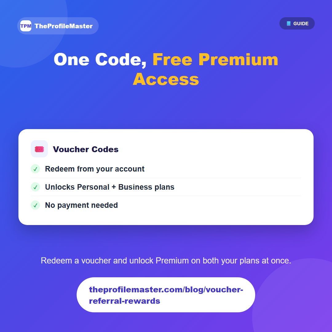 Redeeming a Voucher Code for Free Premium Access